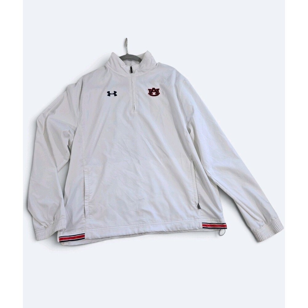 Under Armour Auburn Tigers Sideline 1/4 Zip Pullover Men L Large Back Graphic